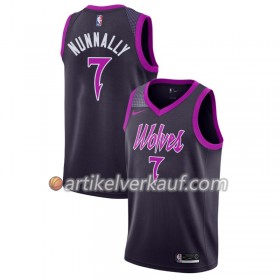 NBA Minnesota Timberwolves Trikot James Nunnally 7 2018-19 Nike City Edition Lila Swingman - Herren